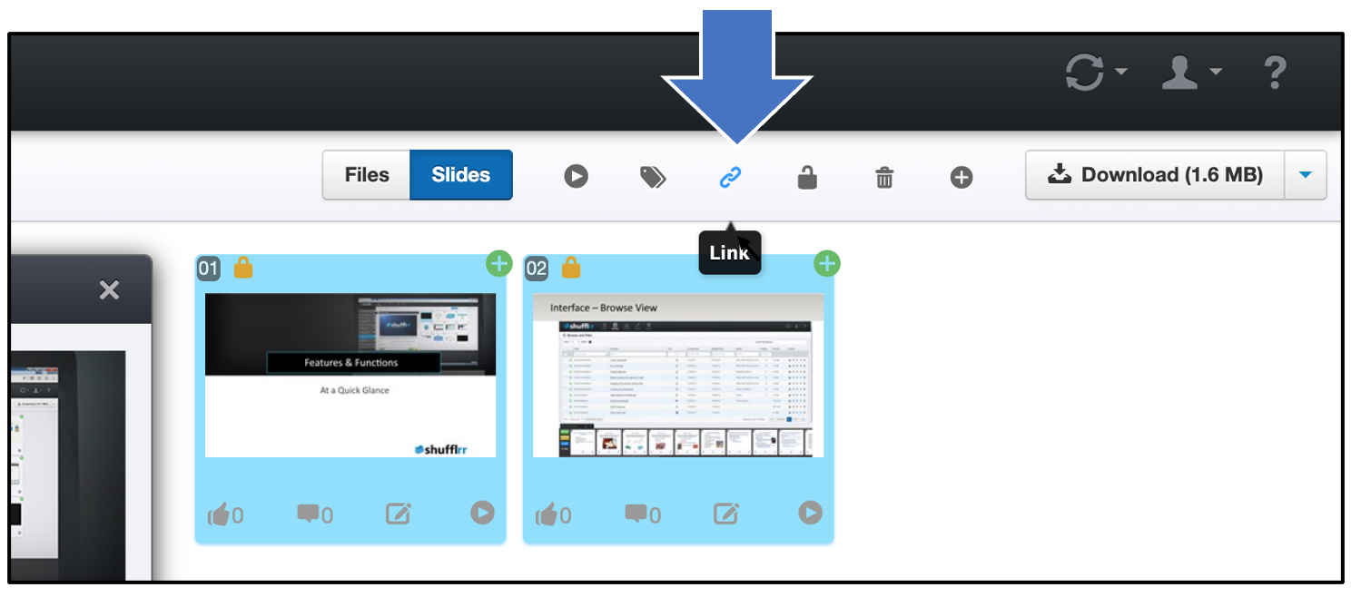 How to link slides